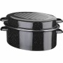 Casserole with lid GSW Black Enamelled Steel