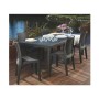 Table Gris Anthracite Résine Plastique