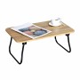 Folding Tray for Bed Max Home Wood Steel Melamin 53 x 22 x 30 cm 2 Units