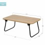 Folding Tray for Bed Max Home Wood Steel Melamin 53 x 22 x 30 cm 2 Units
