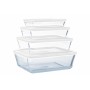 Récipient de Conservation des Aliments Pyrex Blanc Transparent Rectangulaire 1,5 L