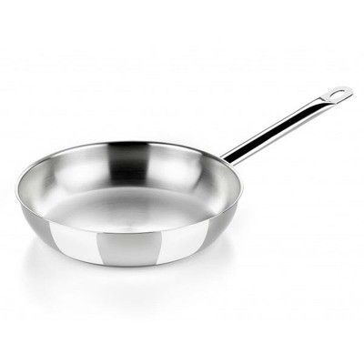 Wok BRA A121612 Ø 24 cm Argenté Acier inoxydable