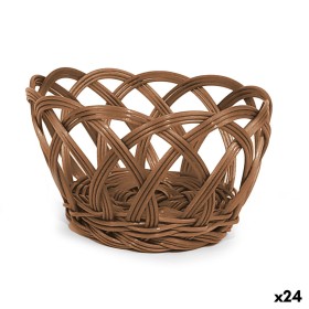 Bread Basket My Bar RATTAN polypropylene Circular 15 x 8 cm (24 Units)
