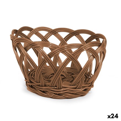 Corbeille à Pain My Bar RATTAN polypropylène Ronde 15 x 8 cm (24 Unités)