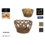 Corbeille à Pain My Bar RATTAN polypropylène Ronde 15 x 8 cm (24 Unités)