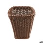 Pot pour ustensiles de cuisine My Bar RATTAN polypropylène 14 x 14 x 19 cm (12 Unités)