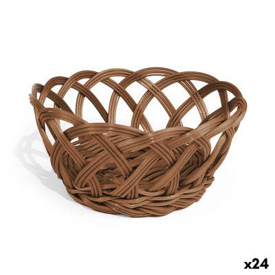 Corbeille à Pain My Bar RATTAN polypropylène Ronde 24 x 8 cm (24 Unités)