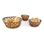 Bread Basket My Bar RATTAN polypropylene Circular 24 x 8 cm (24 Units)