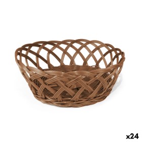 Corbeille à Pain My Bar RATTAN polypropylène Oblongue 26 x 20 x 8 cm (24 Unités)
