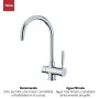 Mixer Tap Teka OS 200 Chrome Stainless steel