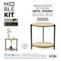 Side table MobleKit Black Metal Wood 40 x 42 cm (3 Units)