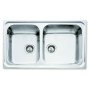 Sink with Two Basins Teka CLASSIC2C86REV