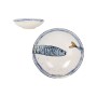 Assiette creuse La Mediterránea Peixe 2.0 Multicouleur Céramique Ø 21 cm (12 Unités)