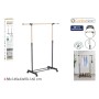 Extendable Coat Rack Inde Brown Black 145 x 43 x 90 cm (6 Units)