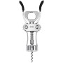 Corkscrew Quttin Zinc Alloy 19 x 5,6 x 3,8 cm Silver (24 Units)