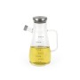 Cruet La Mediterránea Transparent Silver Silicone Steel Borosilicate Glass 900 ml (12 Units)