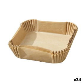 Air fryer paper Algon Ø 16 cm Brown 35 Pieces (24 Units)