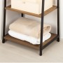 Étagère Max Home Fer Bois MDF 4 Etagères 43 X 90 X 30 CM