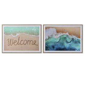 Toile Home ESPRIT polystyrène Toile 72,5 x 3 x 52,5 cm