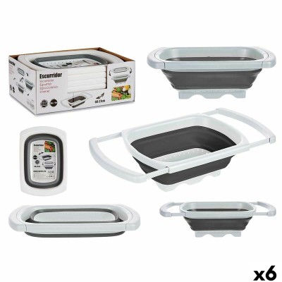 Tamis Kinvara Blanc Gris polypropylène TPR 60 x 26 x 12 cm 39,5 x 4,5 x 26 cm (6 Unités)