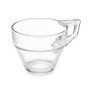 Tea and coffee cup Vivalto Transparent Glass 199 ml (6 Units)
