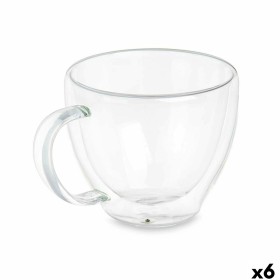 Tasse de café et de thé Vivalto Transparent Verre Borosilicaté 140 ml (6 Unités)