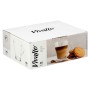 Tea and coffee cup Vivalto Transparent Glass 280 ml (6 Units)