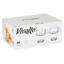 Tasse de café et de thé Vivalto Transparent verre 270 ml (6 Unités)