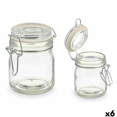 Glass Jar Vivalto Transparent 150 ml (6 Units)