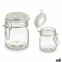 Glass Jar Vivalto Transparent 150 ml (6 Units)