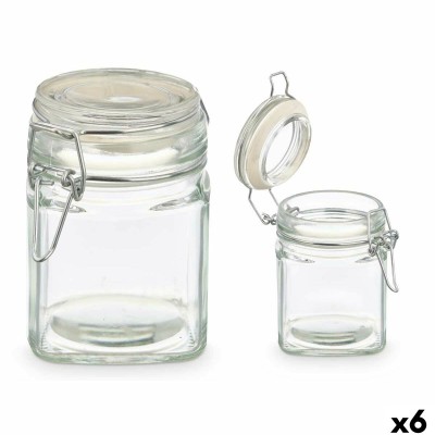 Pot en verre Vivalto Transparent 200 ml (6 Unités)