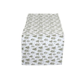 Table Runner Home ESPRIT White Green Beige 50 x 150 x 0,2 cm
