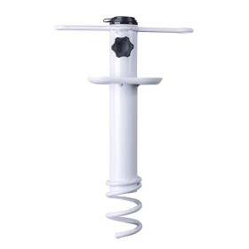 Marbueno Suction Parasol Spike Steel White 35.5x15x6 cm Beach and Garden 10506