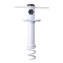 Marbueno Suction Parasol Spike Steel White 35.5x15x6 cm Beach and Garden 10506