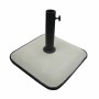 Marbueno Square Umbrella Base Concrete 45x45x7.3 cm 25KG White Garden Pool 10459