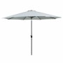 Marbueno Parasol Acero 8 Varillas D300 cm Poliester Blanco Jardin Piscina 10487