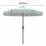 Marbueno Umbrella Steel 8 Ribs D300 cm Polyester White Garden, Pool, Terrace 10491