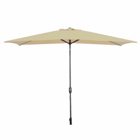 Marbueno Parasol Acier 8 Tiges 200x300 cm Polyester Marron Jardin, Piscine 10492
