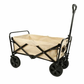 Marbueno Folding Multi-Purpose Trolley Steel 150 KG Beige Garden, Beach, Camping 86X50X59 cm