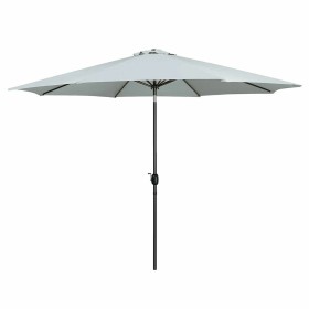 Marbueno Umbrella Steel 8 Ribs D270 cm Polyester White Garden, Pool, Terrace 10484