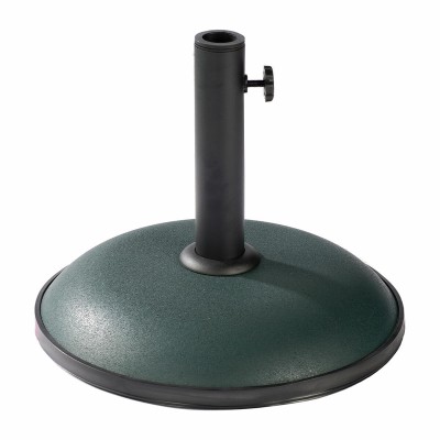 Marbueno Round Umbrella Base Cement 36x29.5 cm 11KG Green Garden, Pool, Terrace 10443