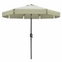 Marbueno Parasol Acier 8 Baleines D270 cm Polyester Beige Jardin, Piscine 10488