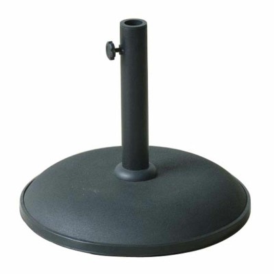 Marbueno Round Umbrella Base Cement 41.5x35 cm 15KG Black Garden, Pool, Terrace 10447