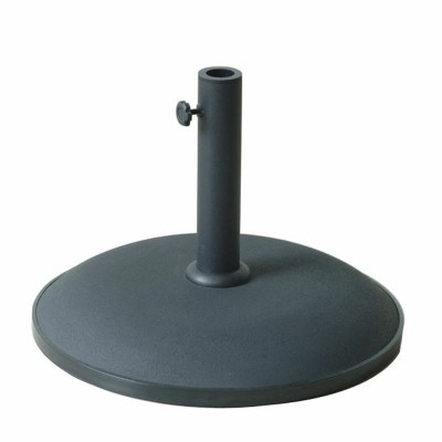Marbueno Base Parasol Ronde 50x37 cm 25KG Noir Jardin, Piscine, Terrasse 10452