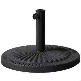 Base for beach umbrella Aktive 14 Kg Black Steel Polyresin 49 x 32 cm
