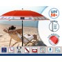 Beach parasol Red Ø 200 cm SPF50+ Anchor