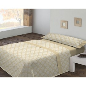 Jeu de draps Tejidos Reina Marlon Lit 1 persone Bleu