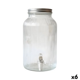 Water Dispenser La Mediterránea Lines Glass 6 L 18 x 31,5 cm (6 Units)