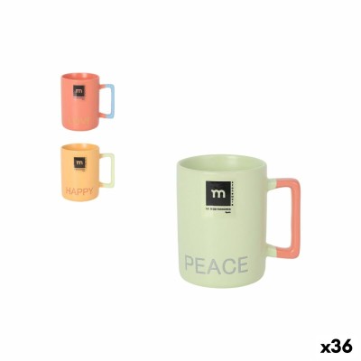 Tasse de café et de thé La Mediterránea Love & Peace 180 ml (36 Unités)