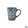 Tasse mug La Mediterránea Almudena Bleu 330 ml (36 Unités)